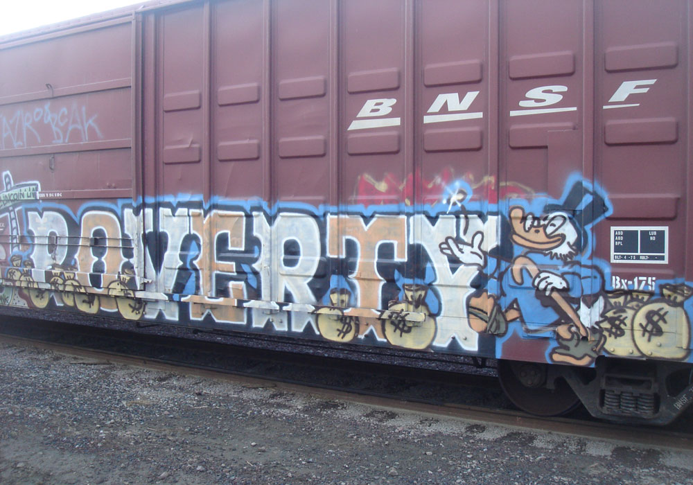 Political graffiti hits freight cars Bombing Science