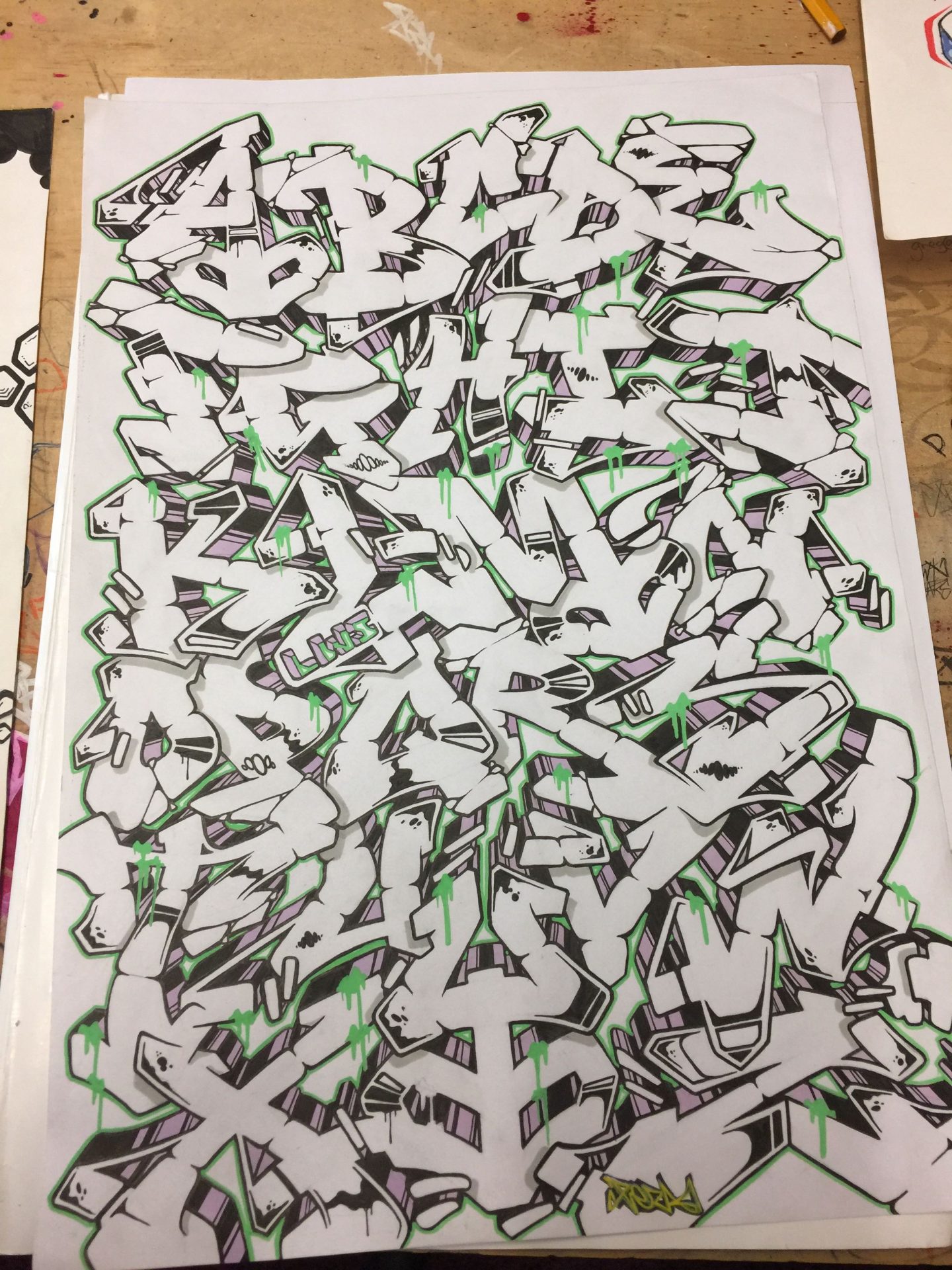 Graffiti Alphabet 26 Letters of Style #4 | Bombing Science