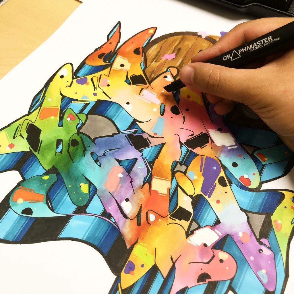 cool graffiti art to draw